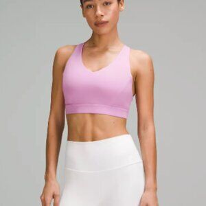 lululemon envital bra D/DD cup size 8 Dahlia Mauve